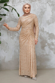 Modest Biscuit Evening Long Dress 50341BS - 2