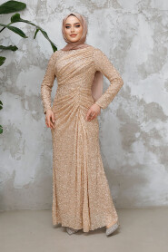 Modest Biscuit Evening Long Dress 50341BS - 3