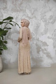 Modest Biscuit Evening Long Dress 50341BS - 4