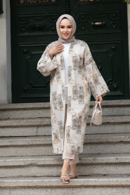 Modest Biscuit Kimono 32121BS - 2