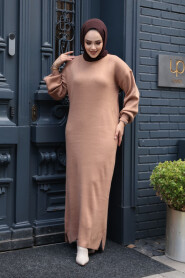 Modest Biscuit Knitwear Dress 17205BS - 1
