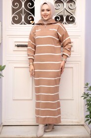  Modest Biscuit Knitwear Dress 17206BS - 3