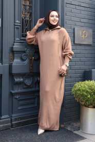 Modest Biscuit Knitwear Dress 60321BS - 3
