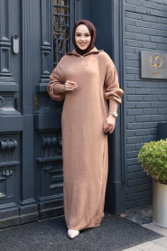 Modest Biscuit Knitwear Dress 60321BS - 4