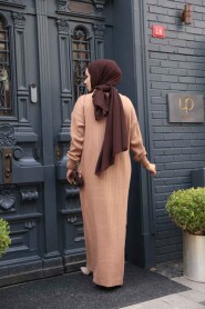 Modest Biscuit Knitwear Dress 60481BS - 4
