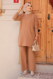 Modest Biscuit Knitwear Dual Suit 10202BS - 2