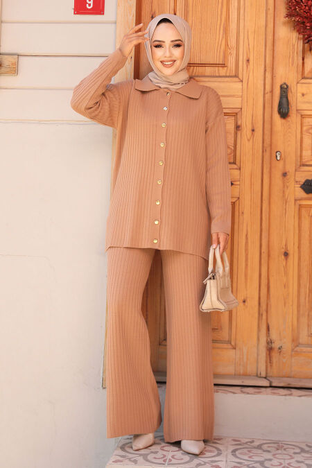 Modest Biscuit Knitwear Dual Suit 10239BS - NEVA STYLE