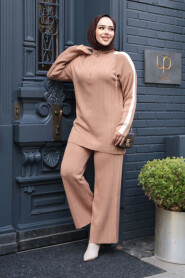Modest Biscuit Knitwear Dual Suit 50163BS - 2