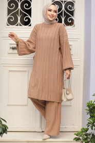 Modest Biscuit Knitwear Dual Suit 50631BS - 1