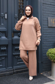 Modest Biscuit Knitwear Dual Suit 60381BS - 3