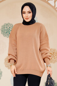 Modest Biscuit Knitwear Jumper Top 17201BS - 2