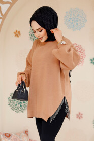 Modest Biscuit Knitwear Jumper Top 17202BS - 2