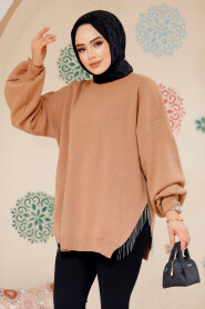 Modest Biscuit Knitwear Jumper Top 17202BS - 3