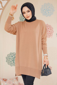 Modest Biscuit Knitwear Jumper Top 17203BS - 5