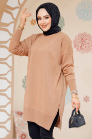 Modest Biscuit Knitwear Jumper Top 17203BS - 4