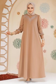 Modest Biscuit Plus Size Dress 23815BS 