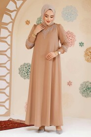 Modest Biscuit Plus Size Dress 23815BS - 3