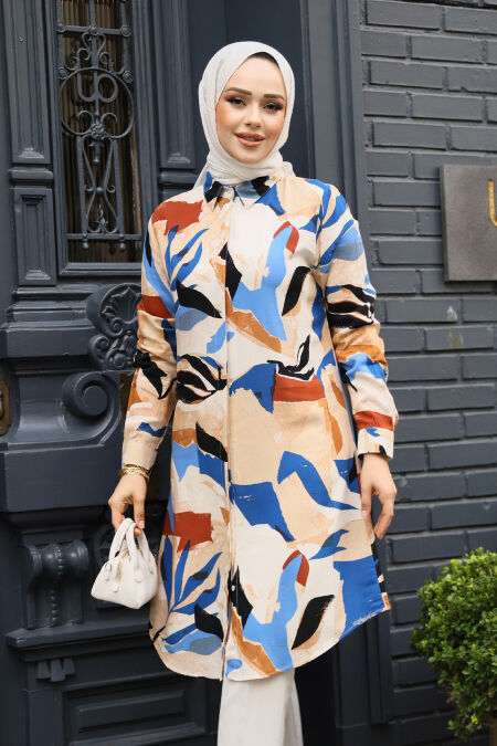 Modest Biscuit Plus Size Tunic 11730BS - NEVA STYLE