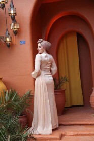 Modest Biscuit Prom Dress 52585BS - 4