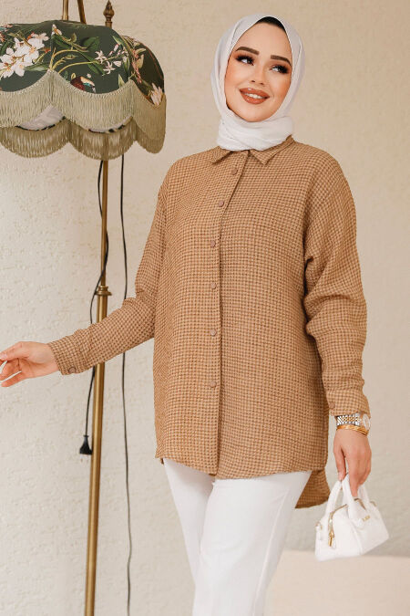 Modest Biscuit Shirt Top 70901BS - NEVA STYLE