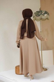 Modest Biscuit Skirted Dual Suit 1277BS - 3