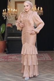 Modest Biscuit Wedding Dress 50271BS - 3