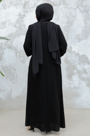 Modest Black Abaya 45274S - 4