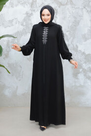 Modest Black Abaya 45274S - 3