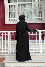 Modest Black Abaya Dress 29132S - 3