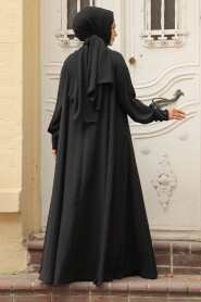 Modest Black Abaya Dress 520066S - 2