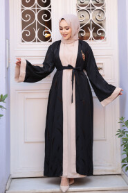 Modest Black Abaya Dress 76631S - 1