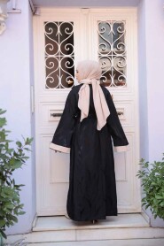 Modest Black Abaya Dress 76631S - 3