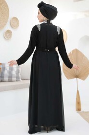 Modest Black Abaya Dual Suit 43201S - 6