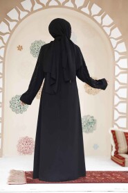 Modest Black Abaya For Women 29113S - 2