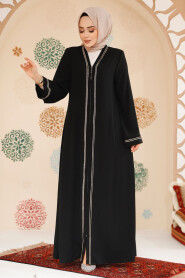 Modest Black Abaya For Women 35167S 