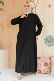 Modest Black Abaya For Women 45292S 