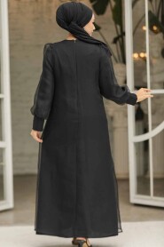 Modest Black Abaya Suit 4626S - 3