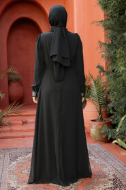 Modest Black Bridesmaid Dress 25876S - 3