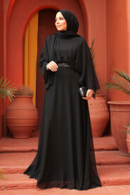 Modest Black Bridesmaid Dress 25891S - 4