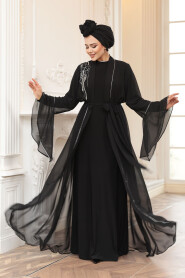Modest Black Bridesmaid Dress 25905S - 4