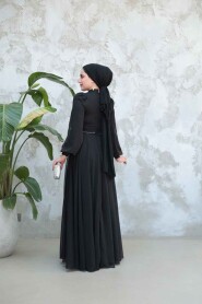 Modest Black Bridesmaid Dress 4953S - 4