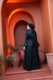Modest Black Bridesmaid Dress 52981S - 4