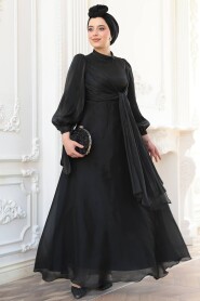 Modest Black Bridesmaid Gown 52223S 
