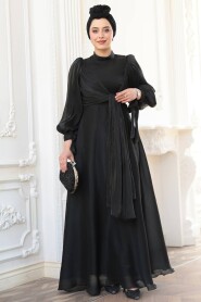 Modest Black Bridesmaid Gown 52223S - 5