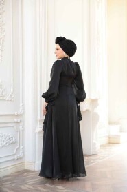 Modest Black Bridesmaid Gown 52223S - 6
