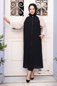 Modest Black Cardigan 15200S - 3