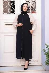 Modest Black Cardigan 15200S - 2