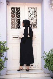 Modest Black Cardigan 15200S - 4