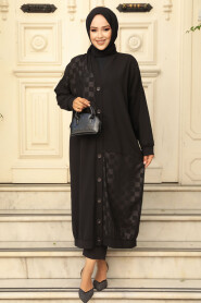 Modest Black Coat 15161S - 2