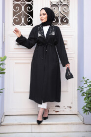 Modest Black Coat 6714S 